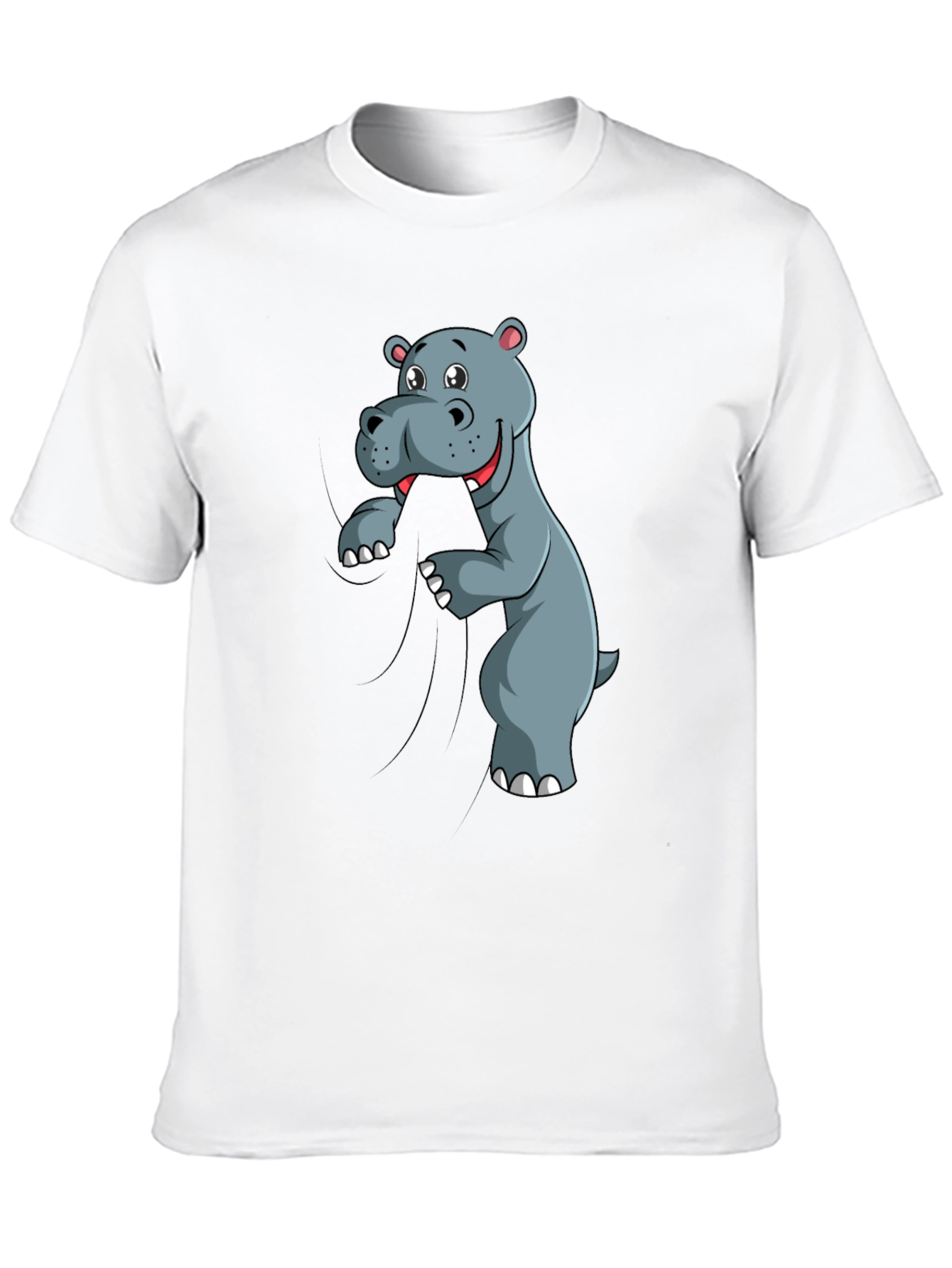 Funny Hippo T-Shirt - Cartoon Animal Tee