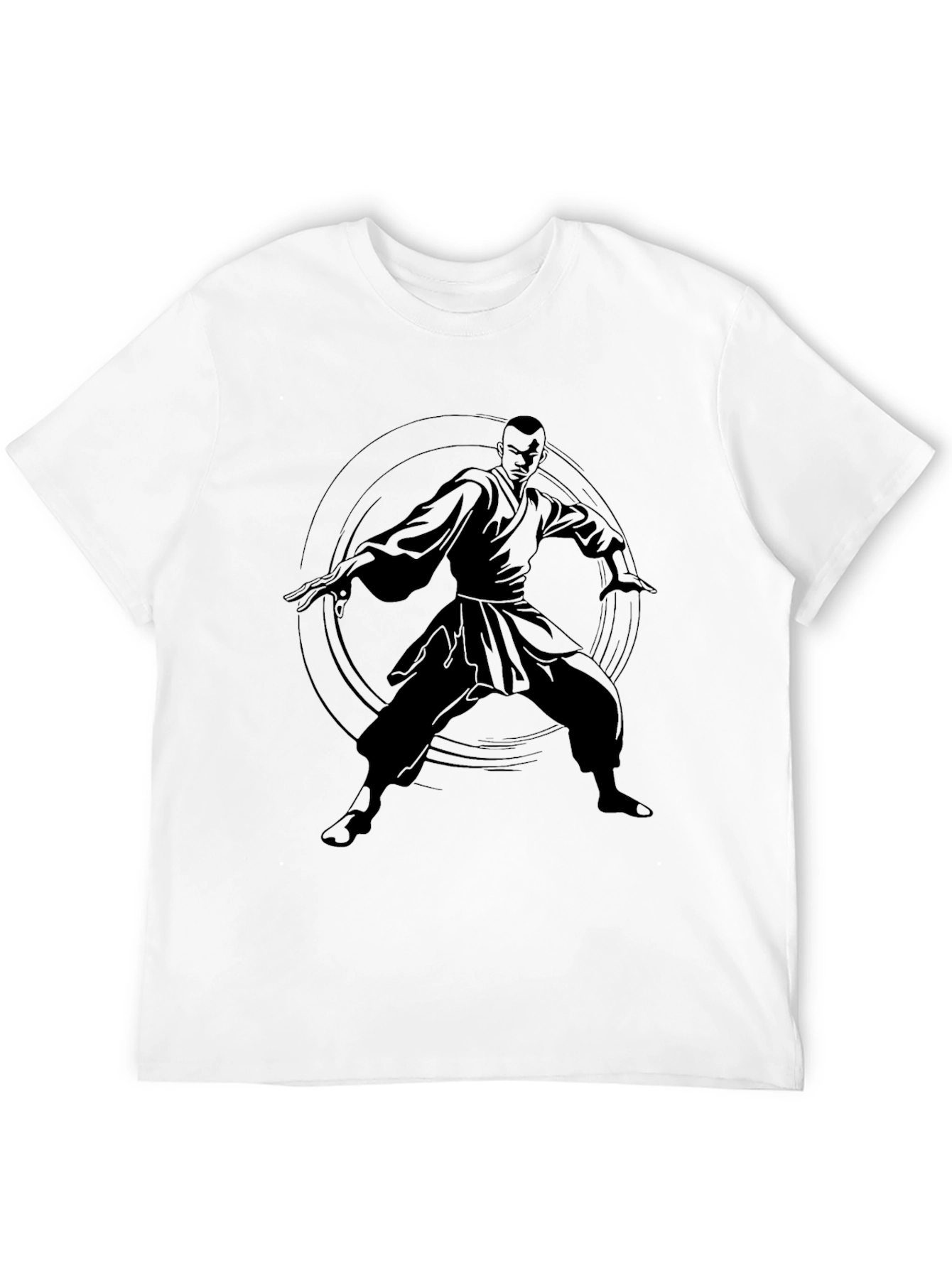 Martial Arts Graphic Tee - Black
