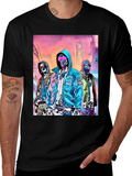 Cyberpunk Gang Graphic Tee - Urban Style