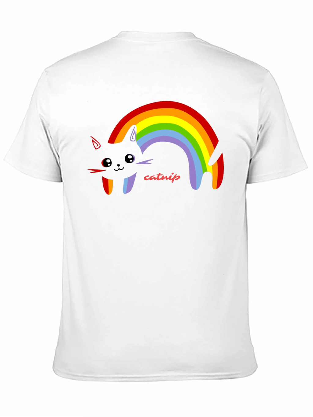 Rainbow Catnip T-Shirt - Black Cotton Tee