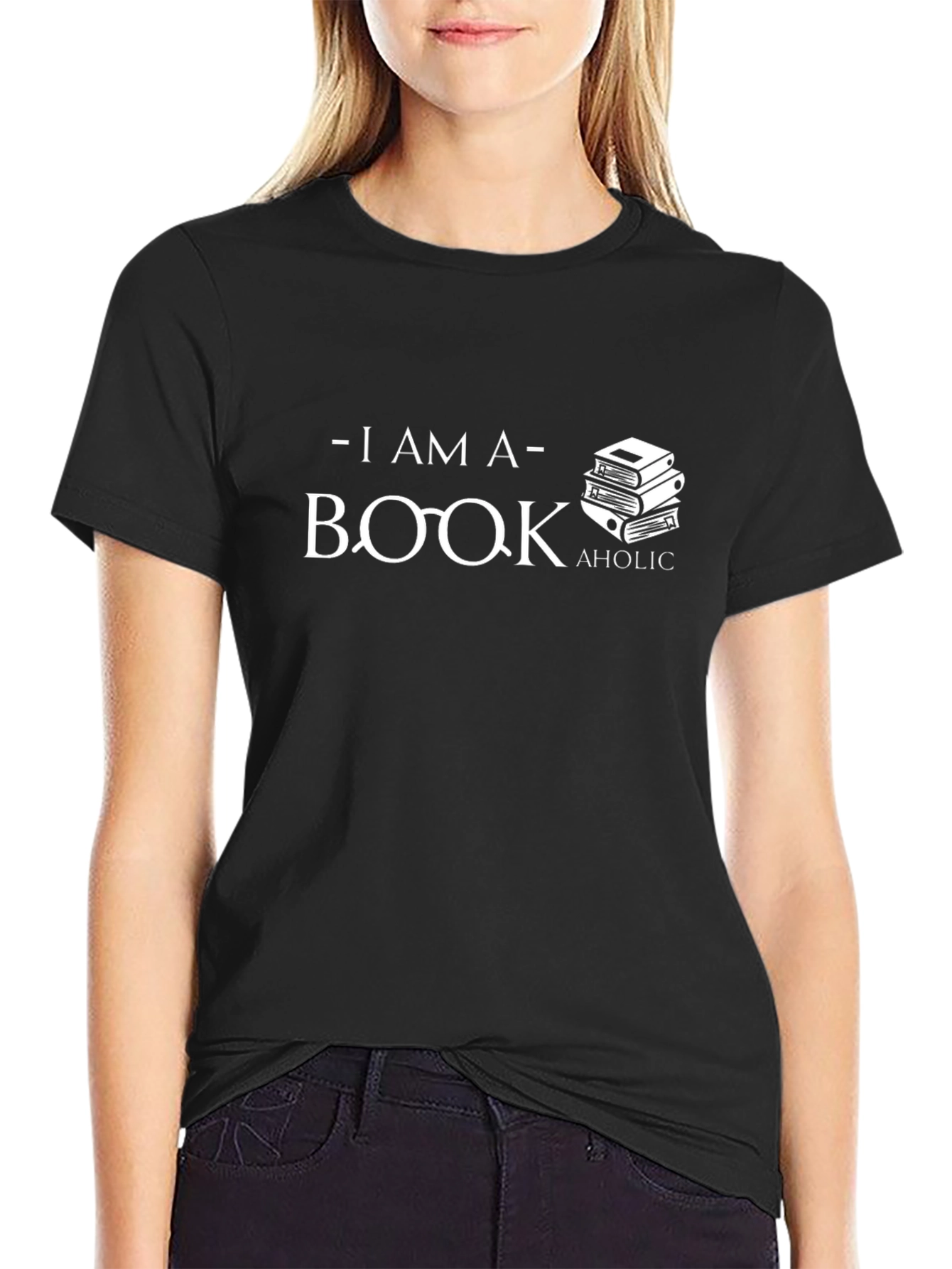 Bookaholic Graphic Tee - Novelty Reader Shirt