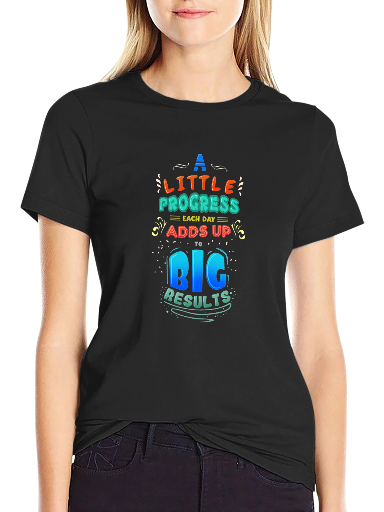 Motivational T-Shirt: Progress Adds Up