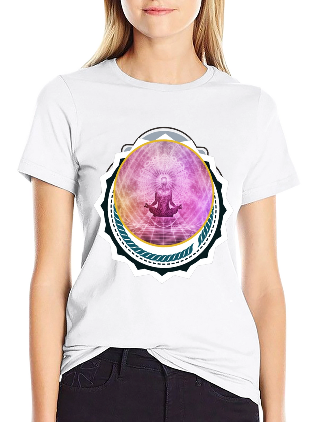Meditative Black T-Shirt