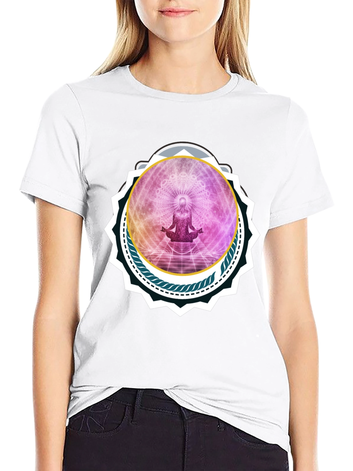 Meditative Black T-Shirt