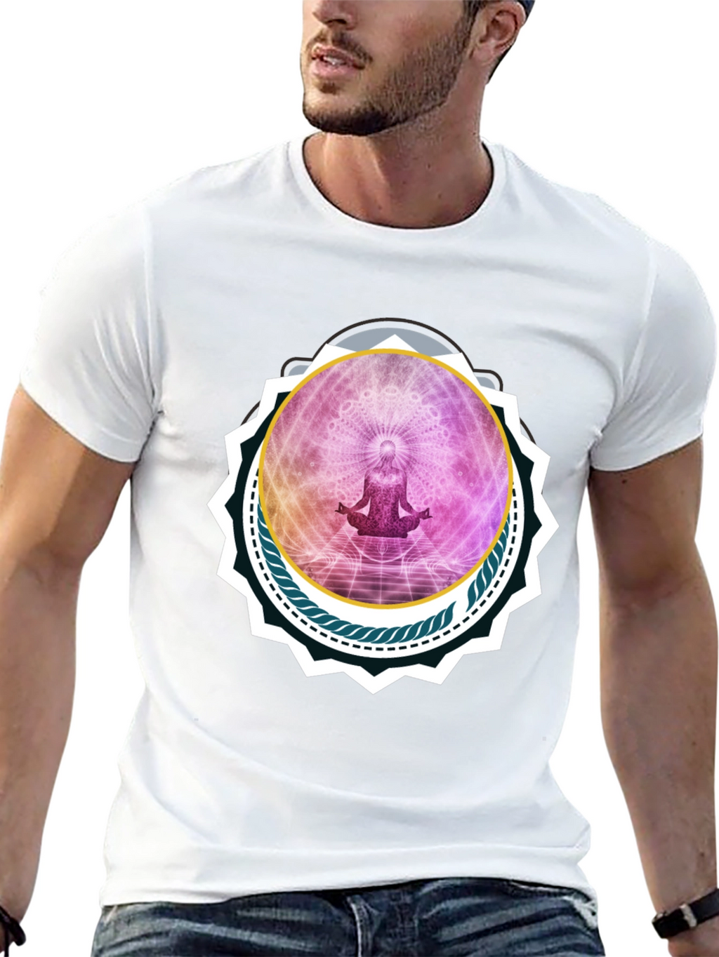 Meditative Black T-Shirt