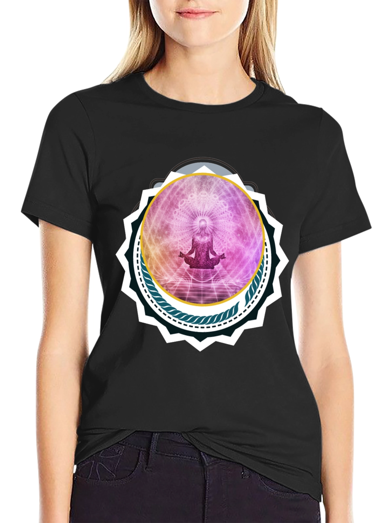 Meditative Black T-Shirt