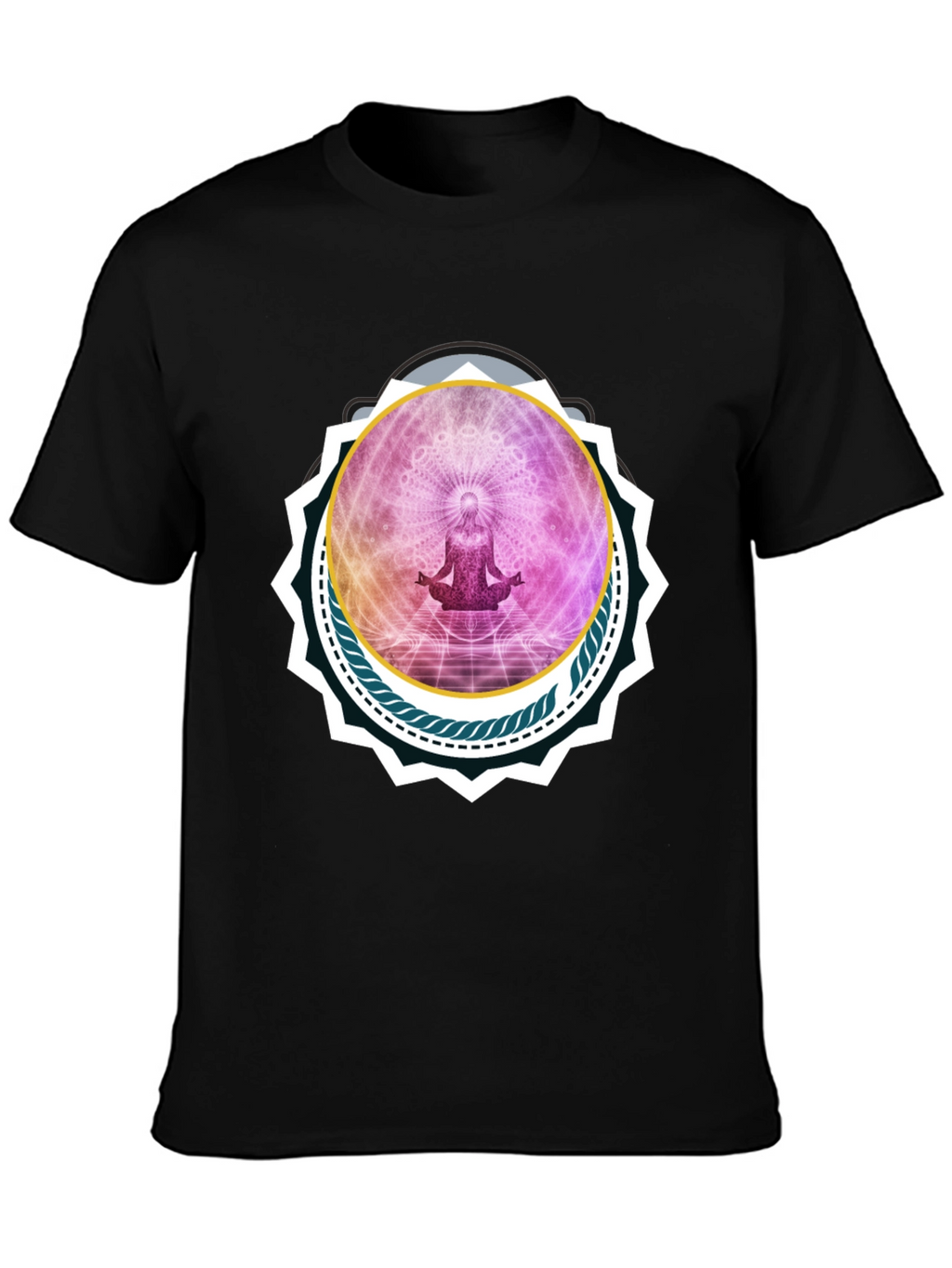 Meditative Black T-Shirt