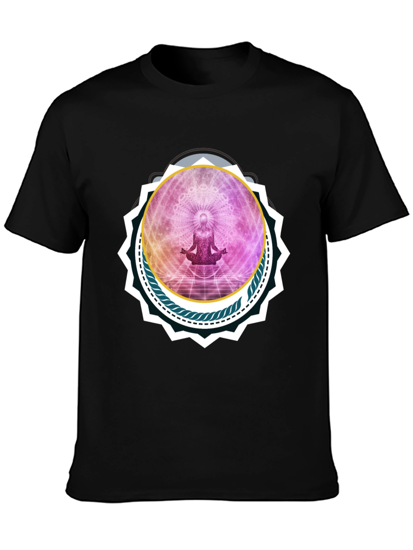 Meditative Black T-Shirt