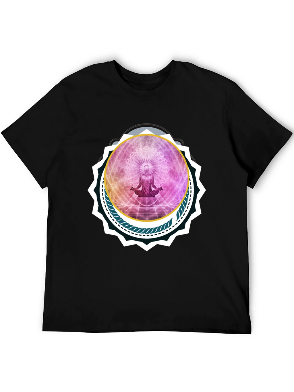 Meditative Black T-Shirt