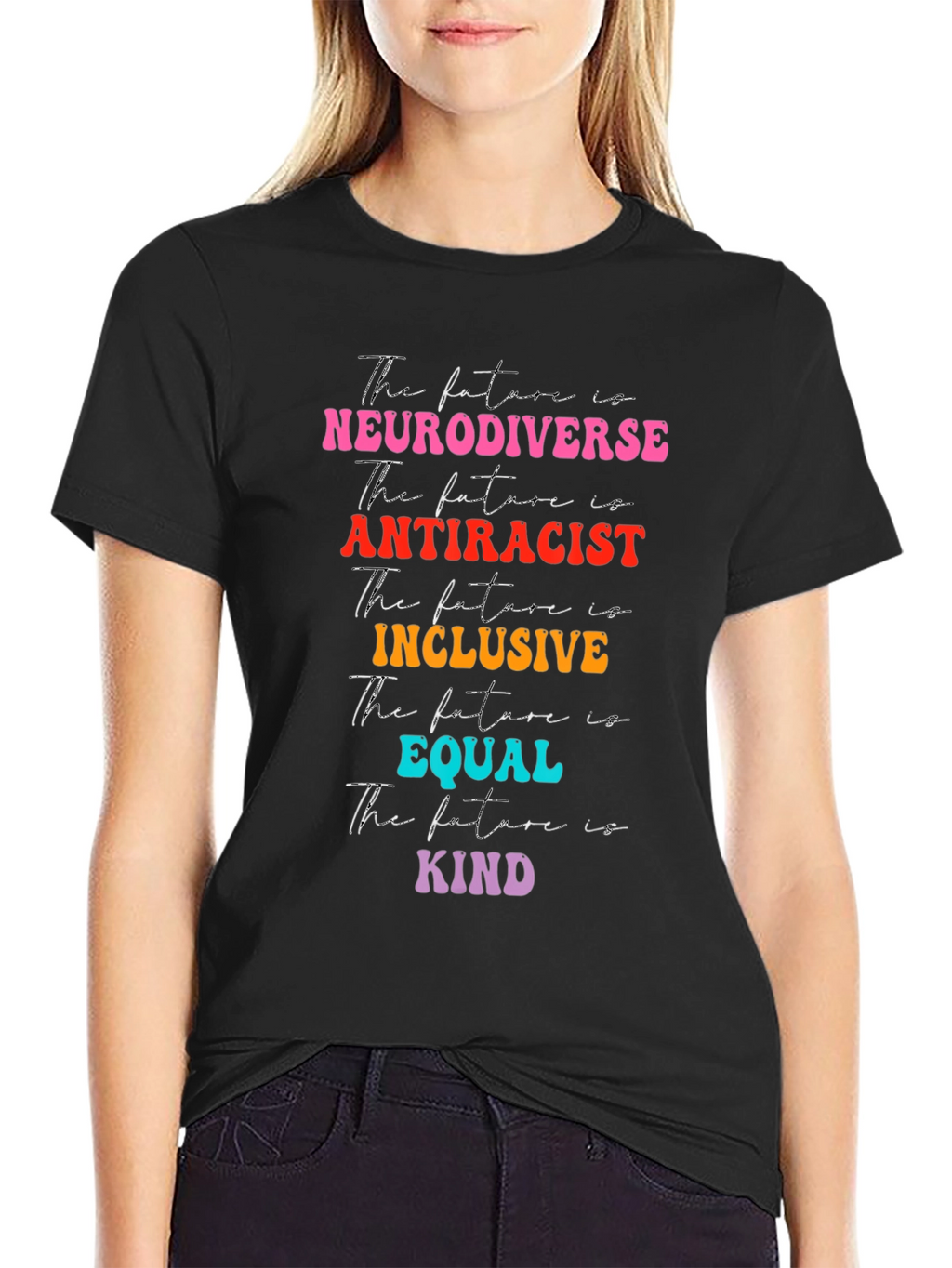 Neurodiverse Antiracist Inclusive Equal Kind T-Shirt