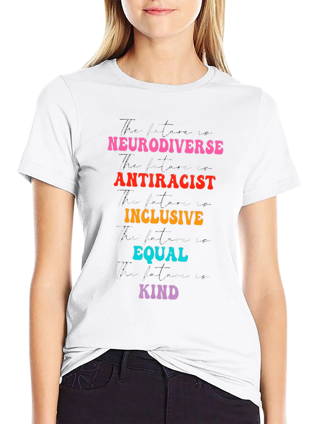 Neurodiverse Antiracist Inclusive Equal Kind T-Shirt