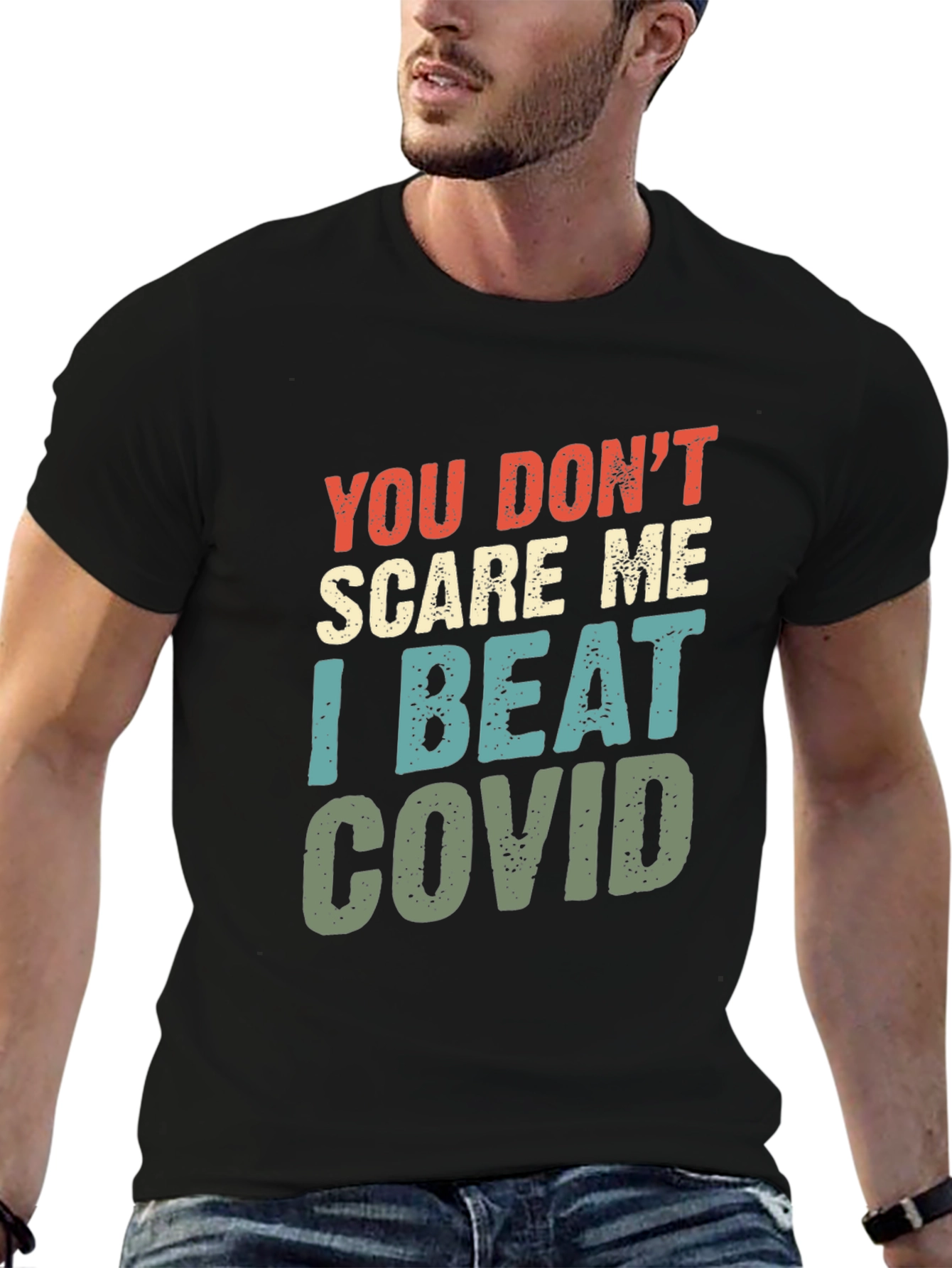 I Beat COVID T-Shirt - Funny Recovery Tee