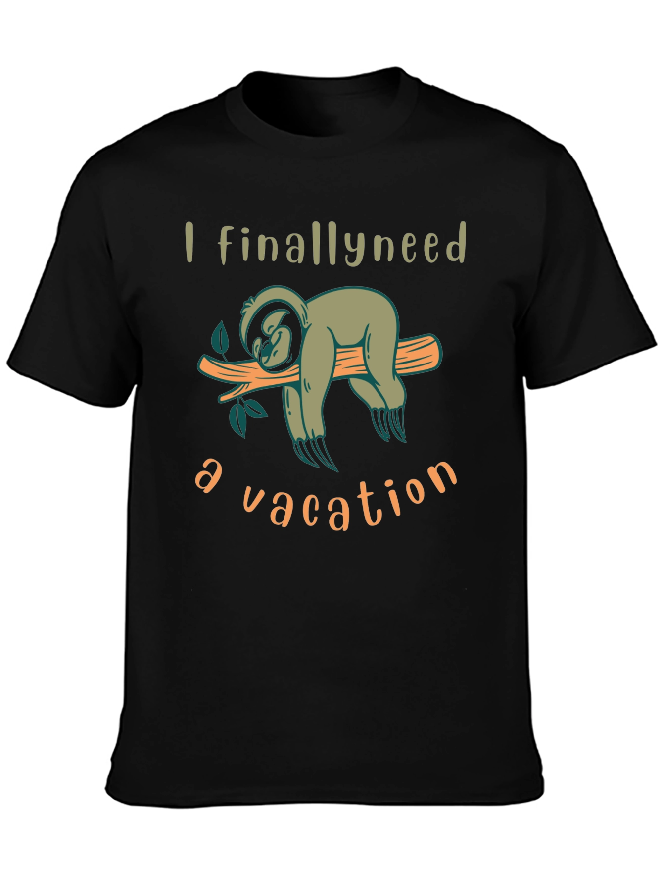 Sloth Vacation T-Shirt - Relaxing Lazy Days