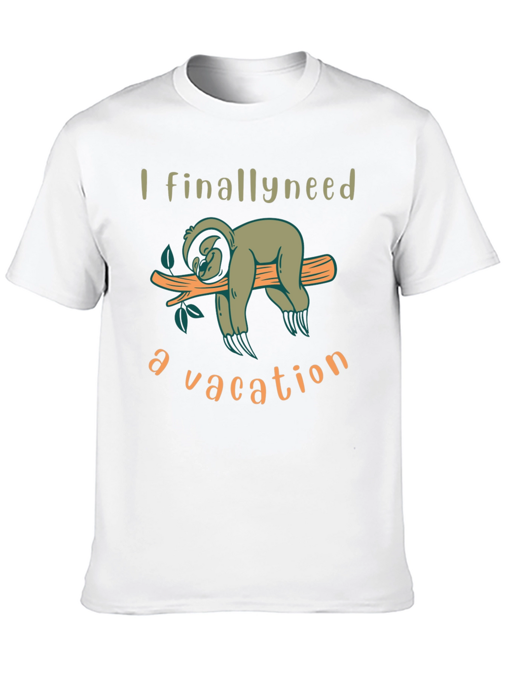 Sloth Vacation T-Shirt - Relaxing Lazy Days