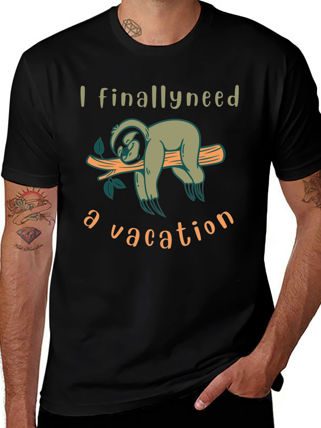 Sloth Vacation T-Shirt - Relaxing Lazy Days