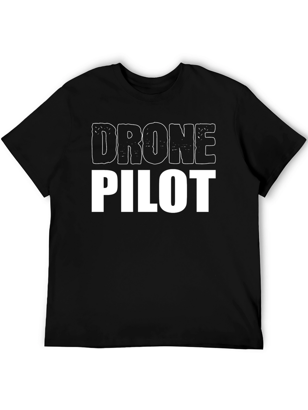 Drone Pilot T-Shirt - Black Crew Neck Tee