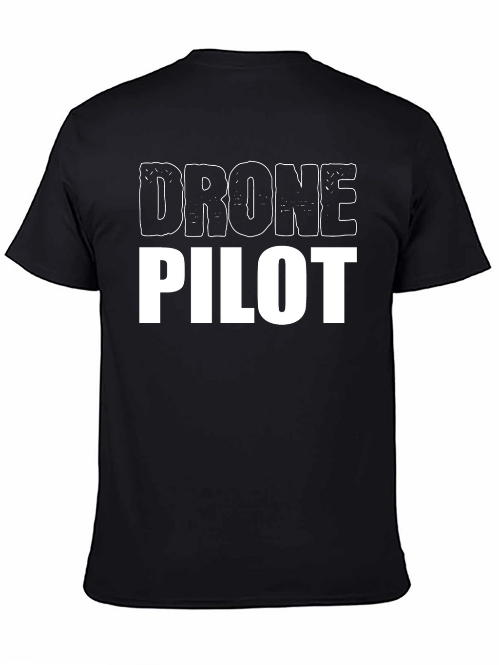 Drone Pilot T-Shirt - Black Crew Neck Tee