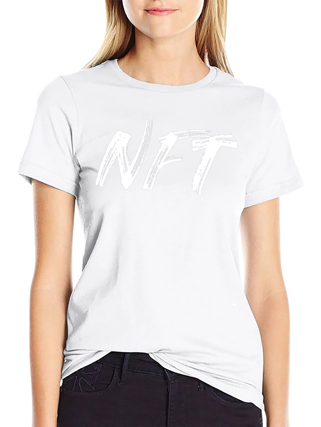 NFT Brushstroke Graphic Tee - Black