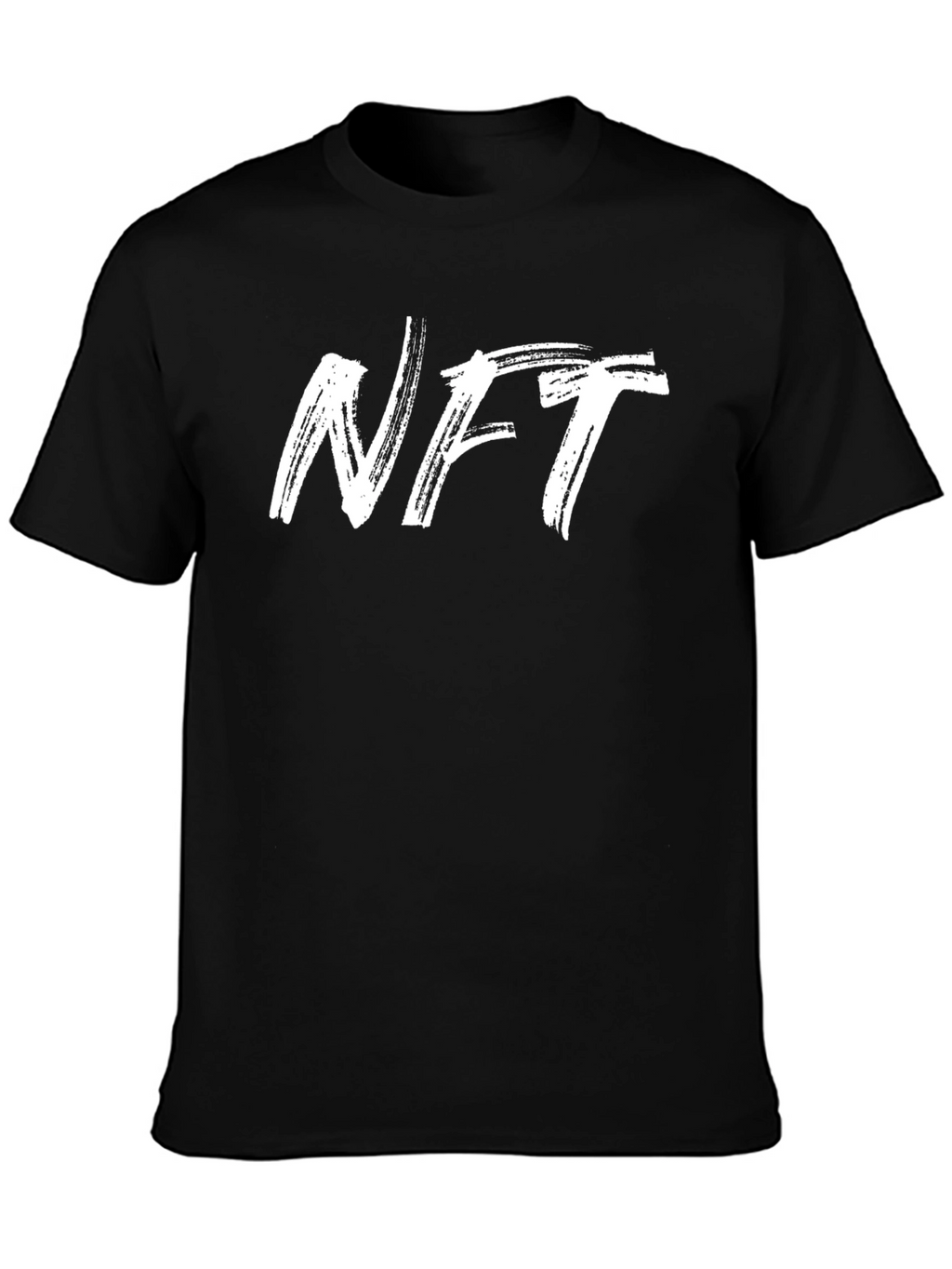 NFT Brushstroke Graphic Tee - Black