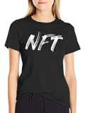 NFT Brushstroke Graphic Tee - Black