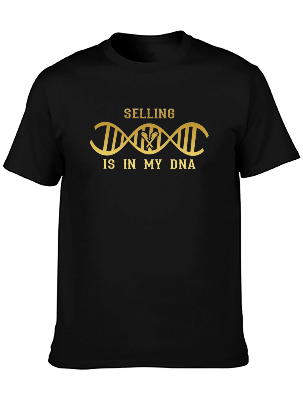 Selling DNA T-Shirt - Black Crew Neck