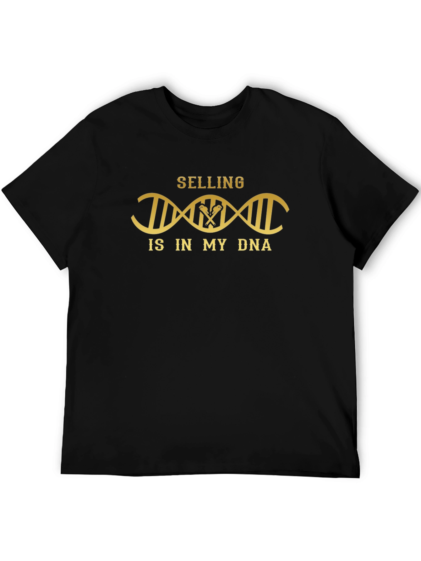 Selling DNA T-Shirt - Black Crew Neck