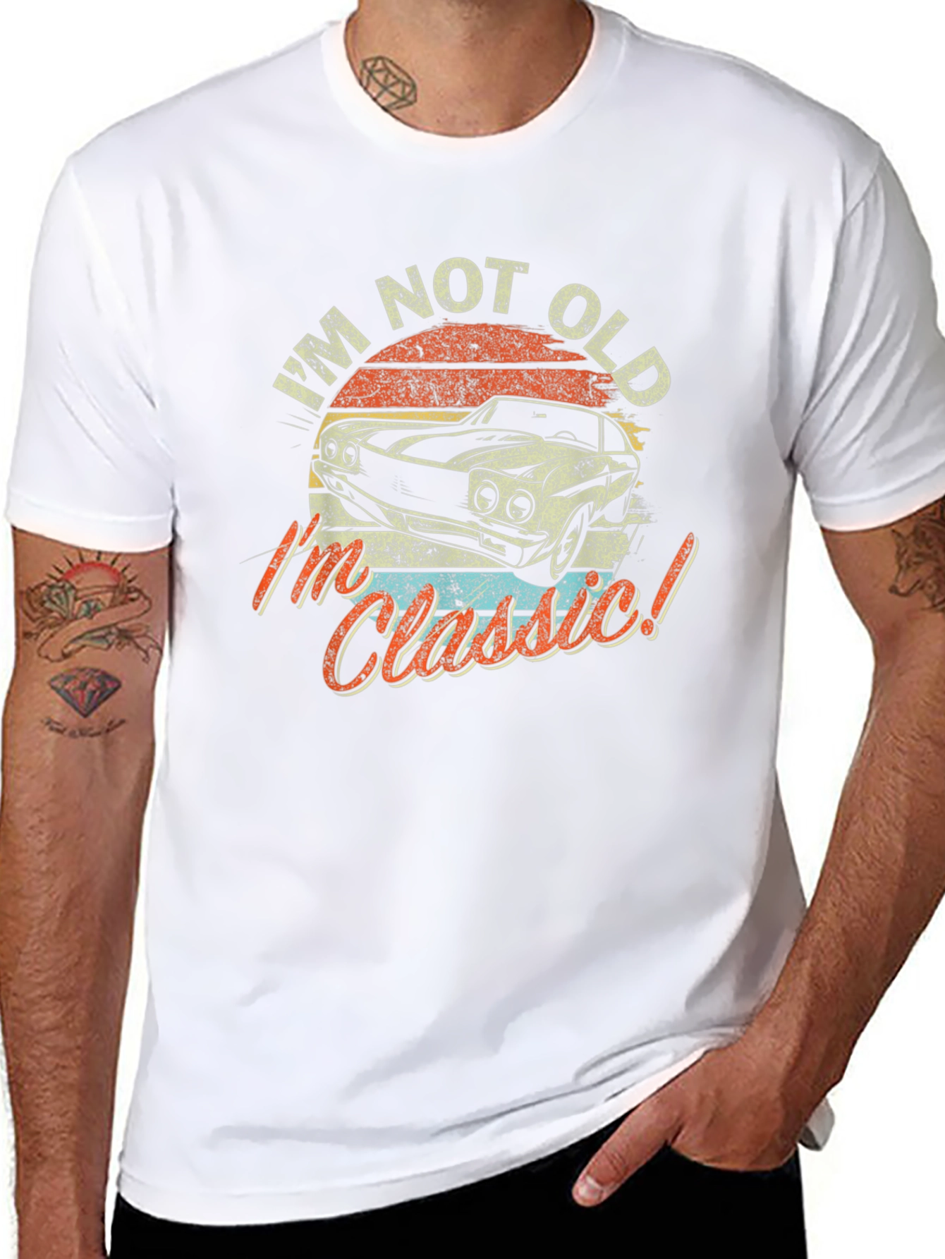 Im Not Old Im Classic Car Graphic Tee