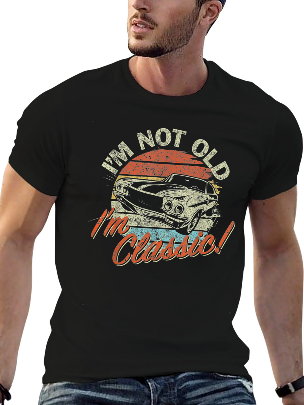 Im Not Old Im Classic Car Graphic Tee