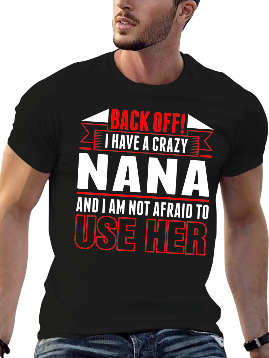 Crazy Nana T-Shirt - Funny Novelty Tee