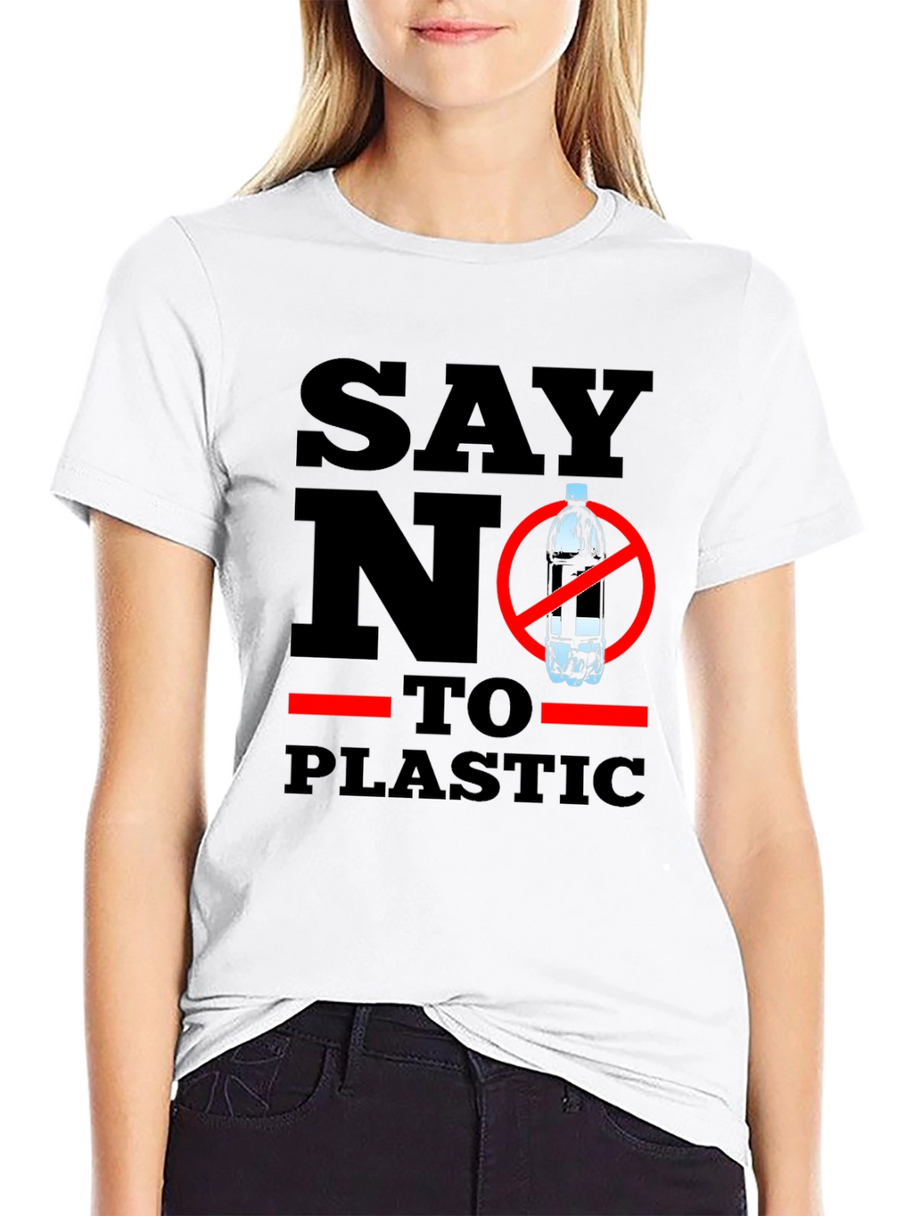 Say No To Plastic - Eco-Friendly T-Shirt