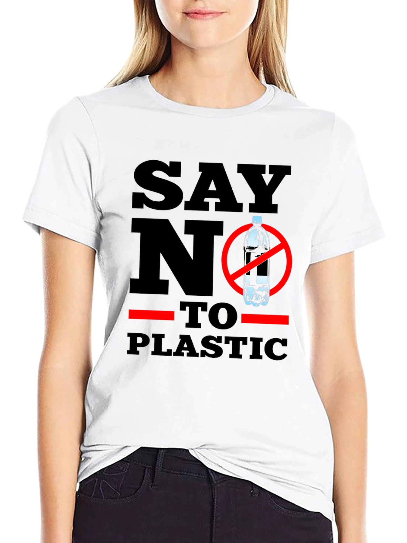 Say No To Plastic - Eco-Friendly T-Shirt