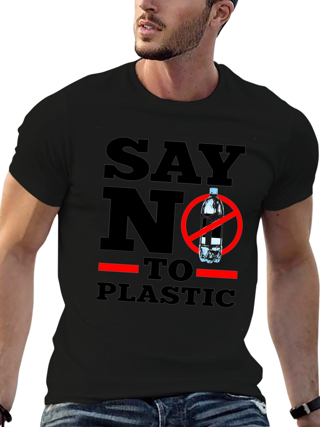Say No To Plastic - Eco-Friendly T-Shirt