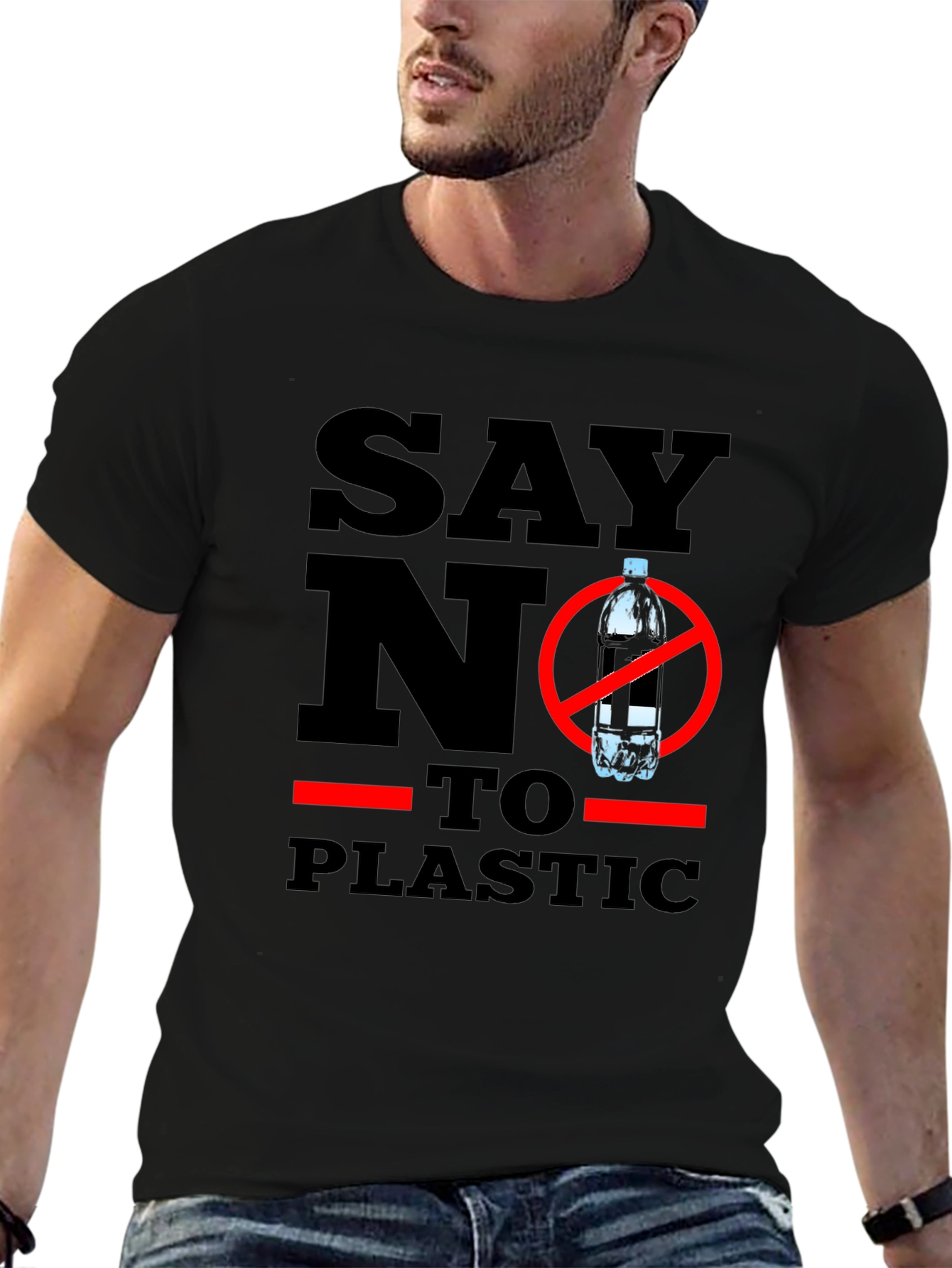 Say No To Plastic - Eco-Friendly T-Shirt