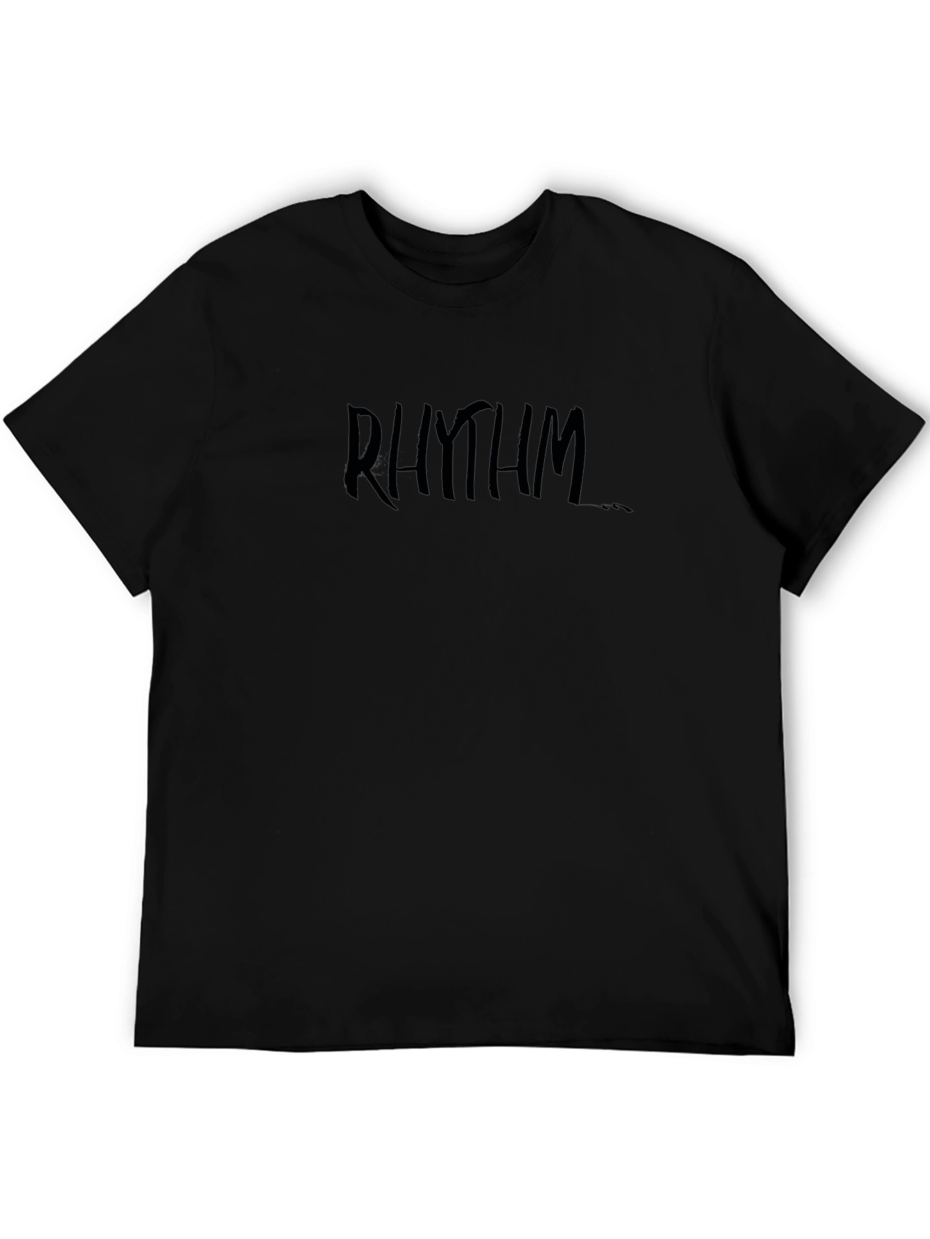 RHYTHM Graphic Print Black T-Shirt