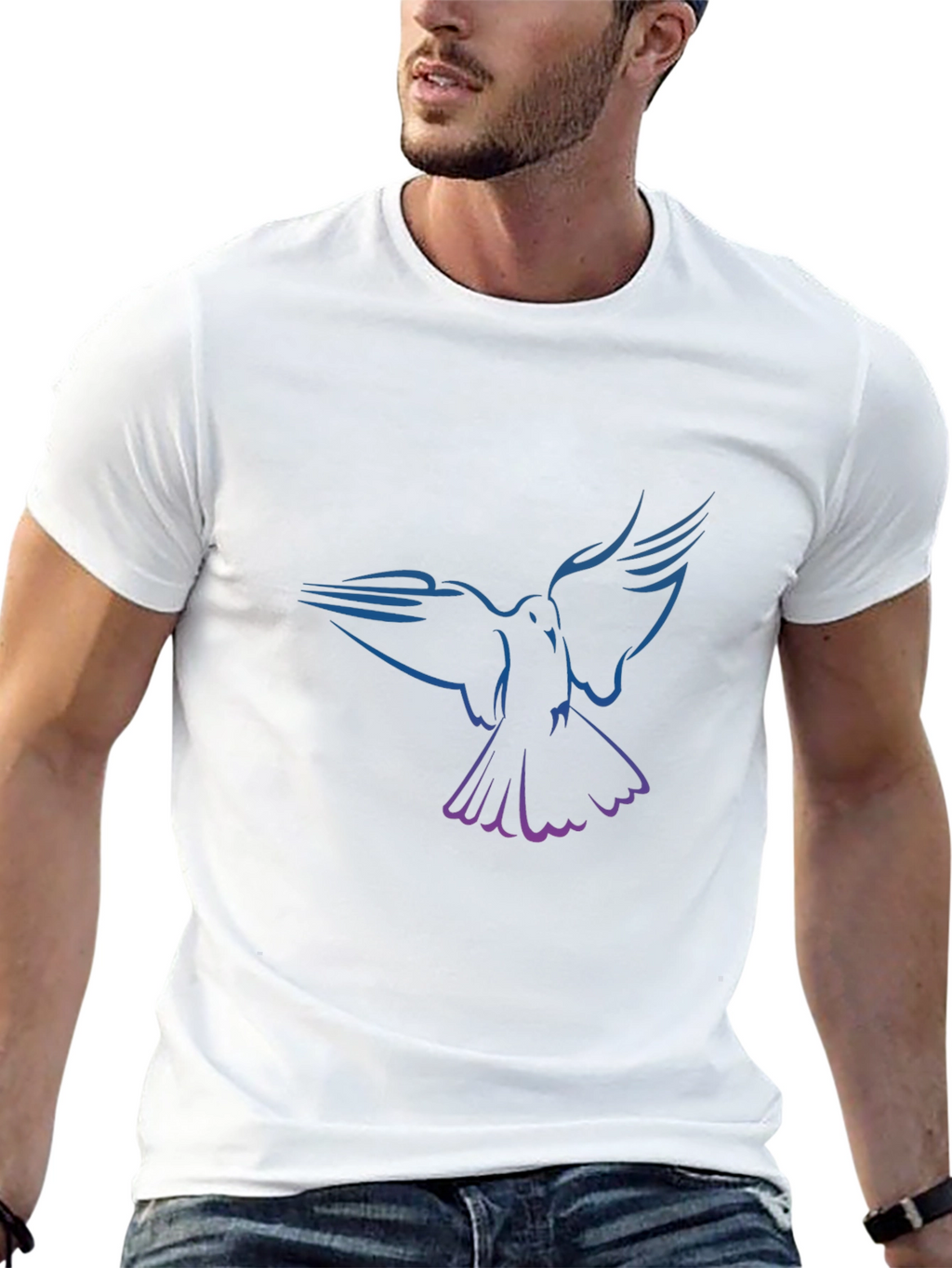 Dove Graphic Black T-Shirt