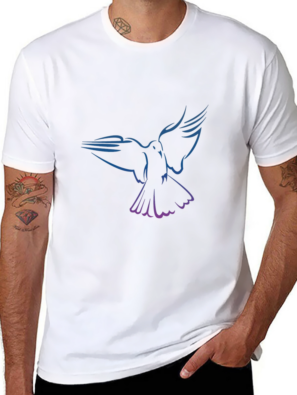 Dove Graphic Black T-Shirt