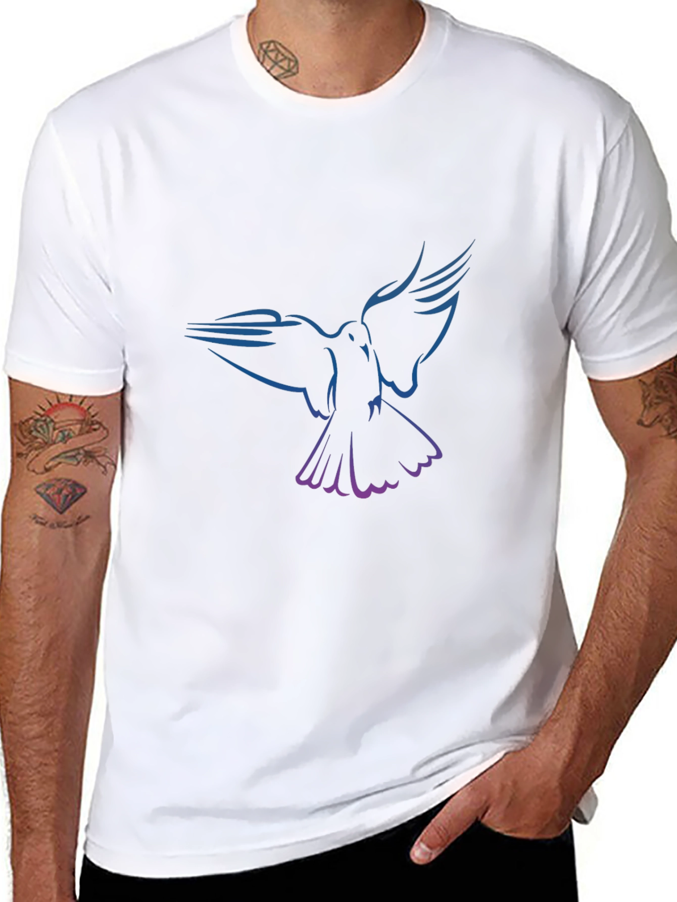 Dove Graphic Black T-Shirt