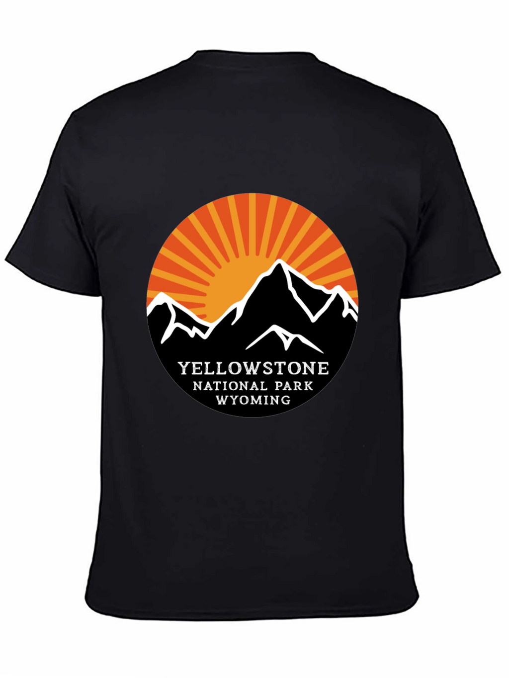 Yellowstone National Park Black T-Shirt