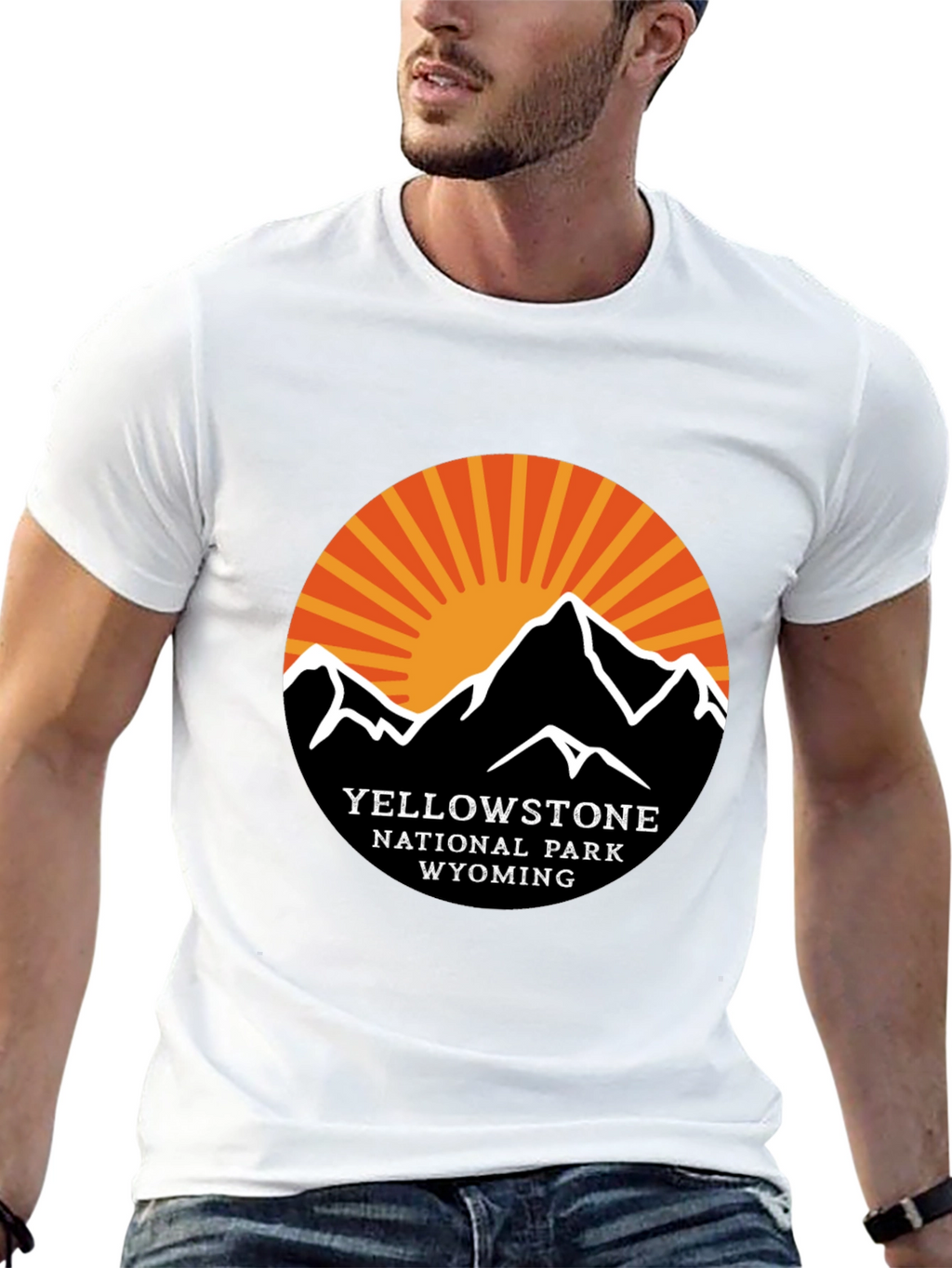 Yellowstone National Park Black T-Shirt