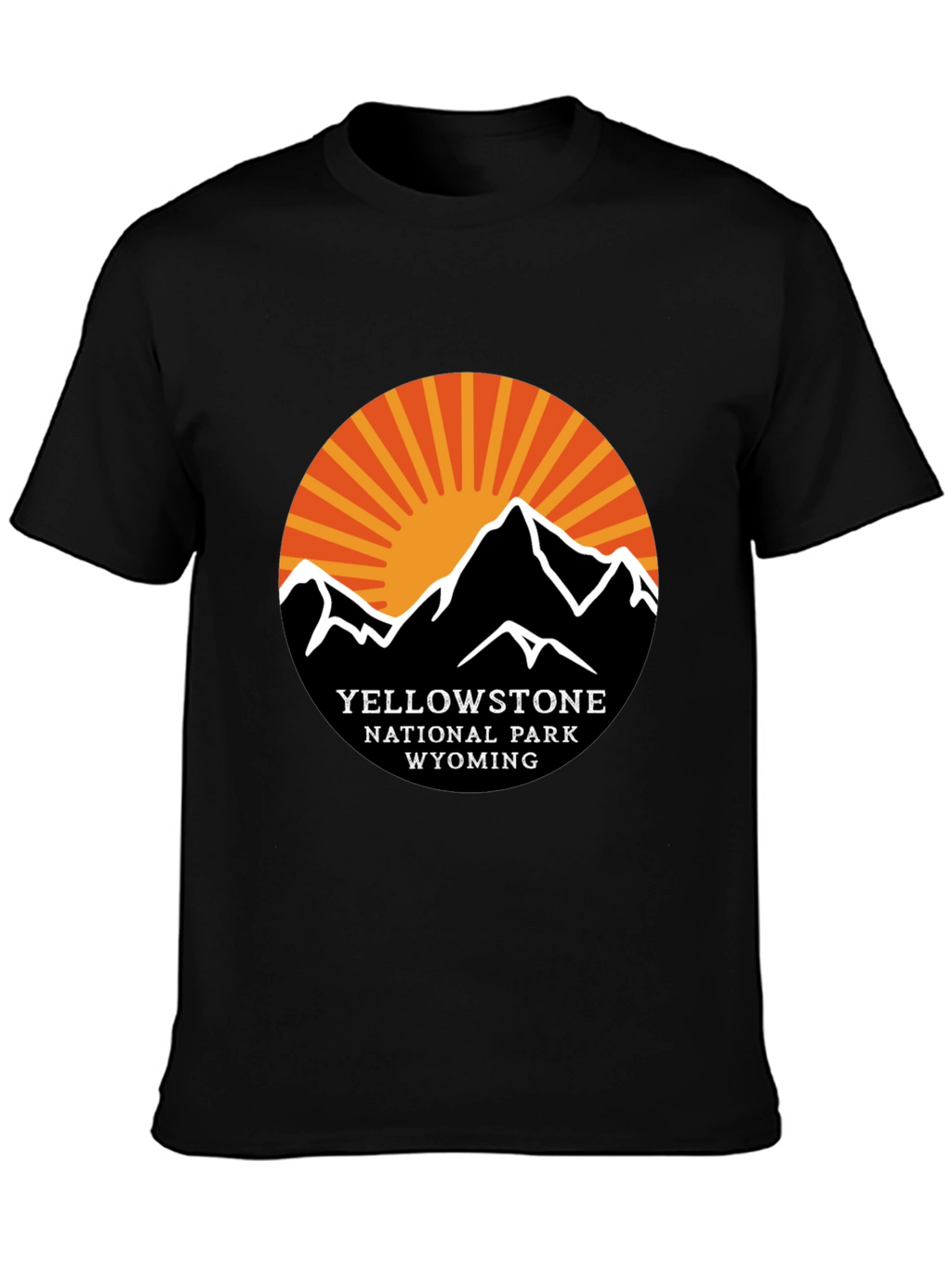 Yellowstone National Park Black T-Shirt