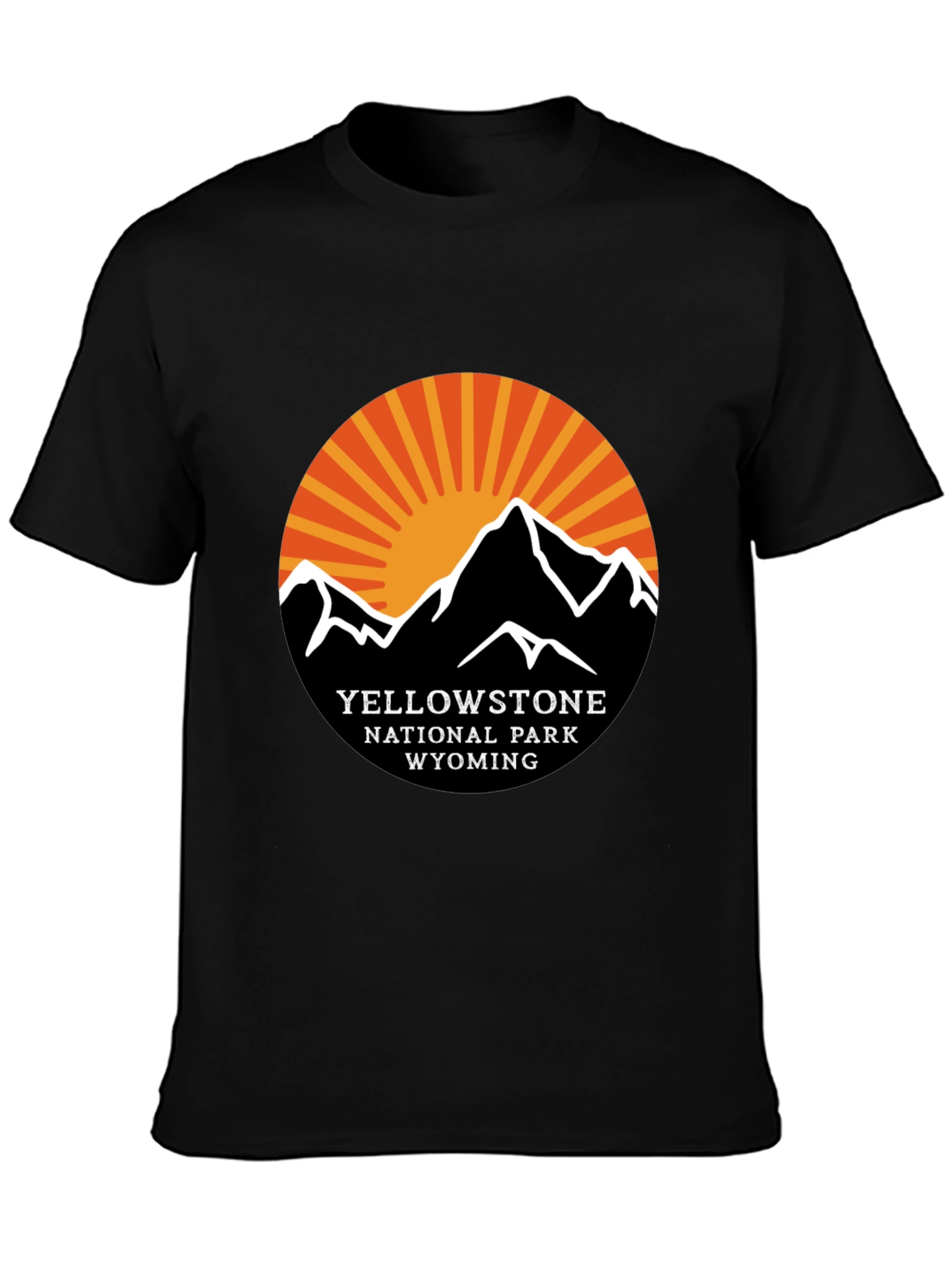 Yellowstone National Park Black T-Shirt