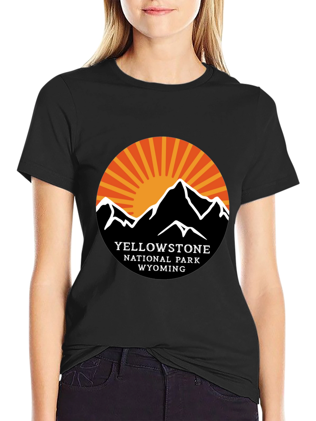 Yellowstone National Park Black T-Shirt