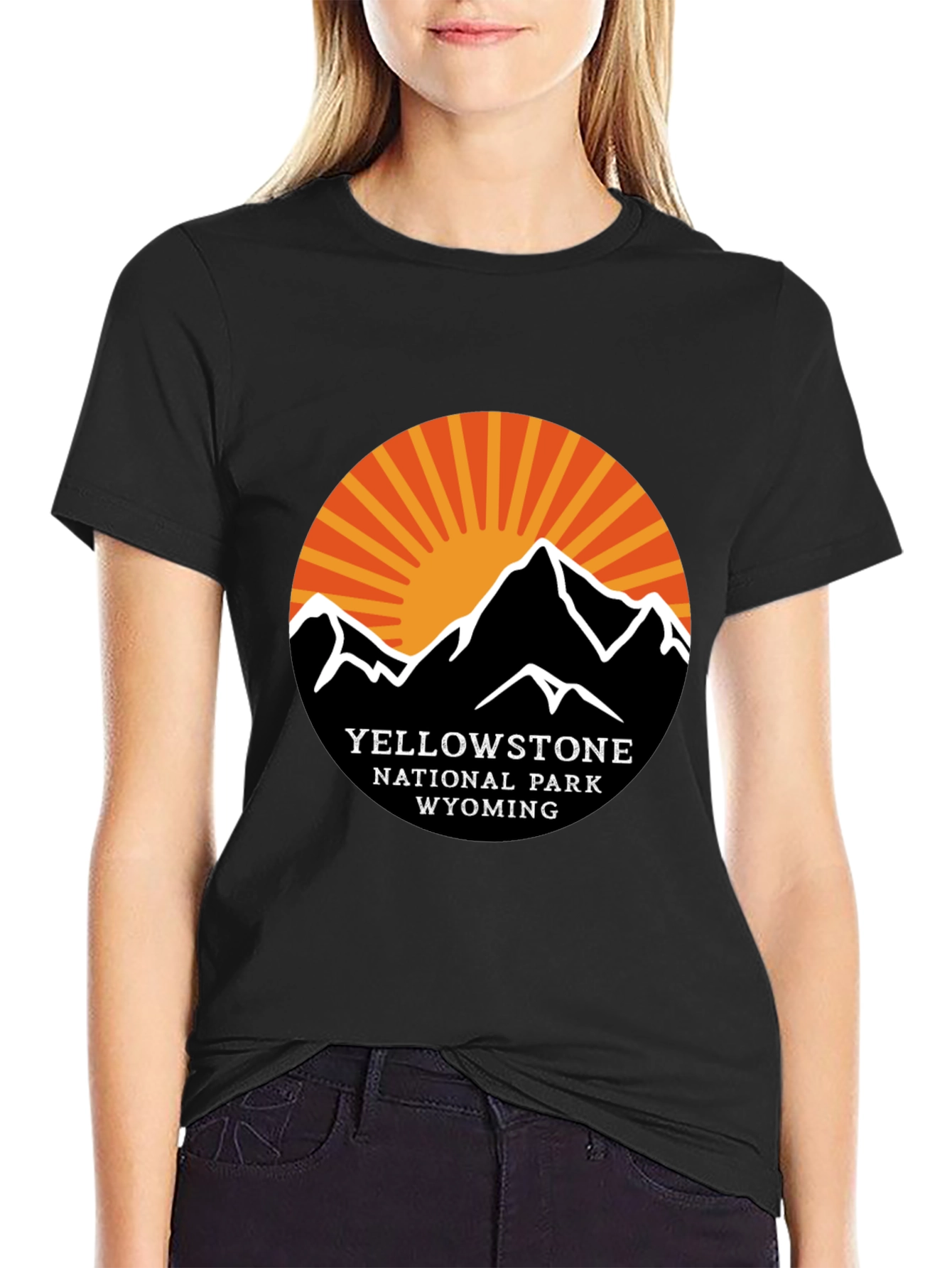 Yellowstone National Park Black T-Shirt