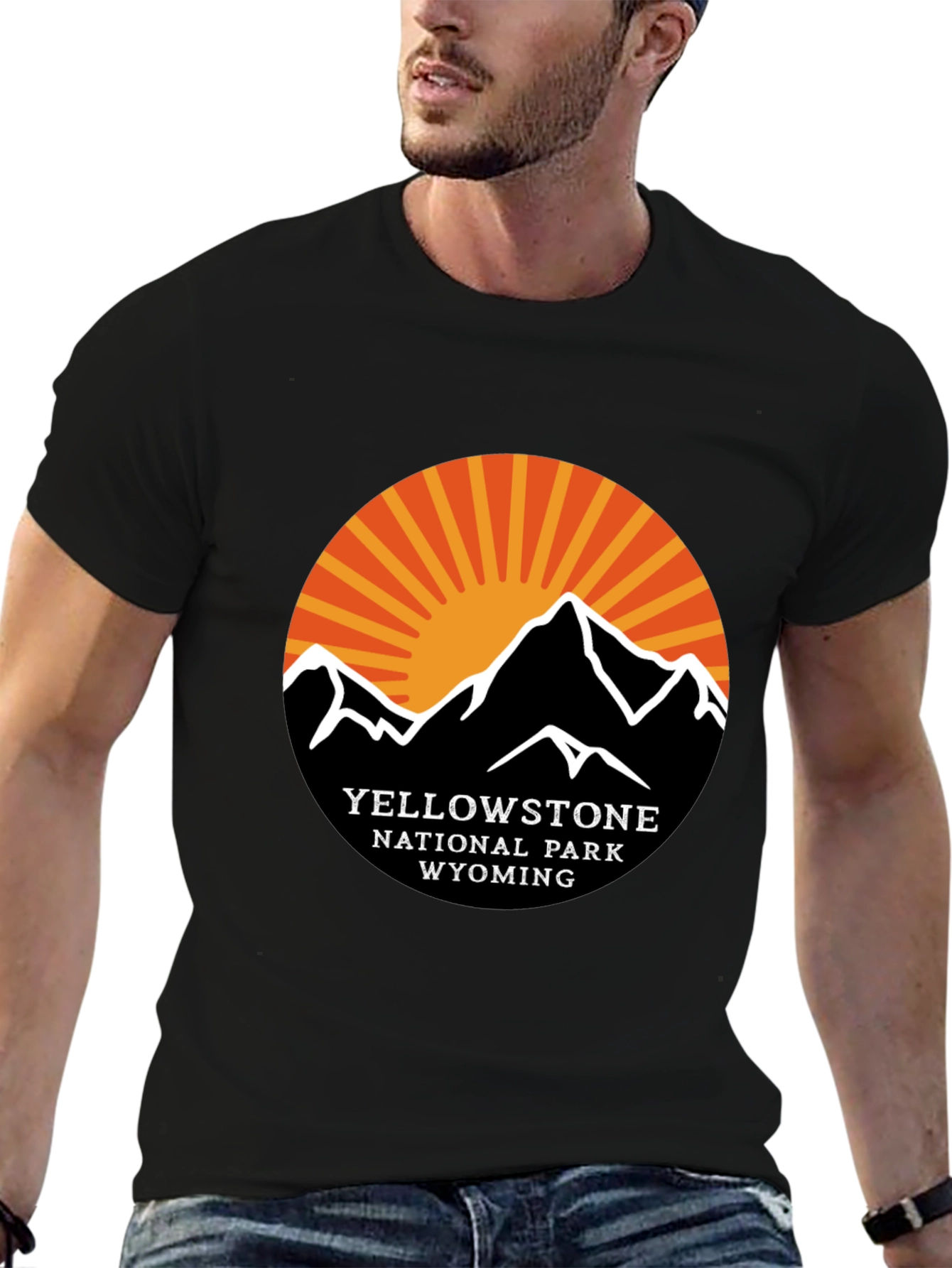 Yellowstone National Park Black T-Shirt