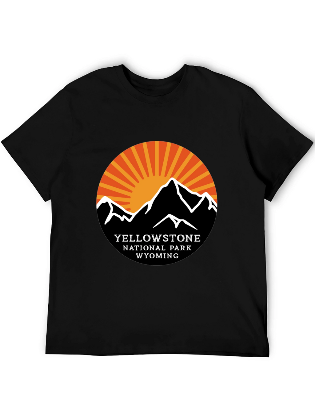 Yellowstone National Park Black T-Shirt