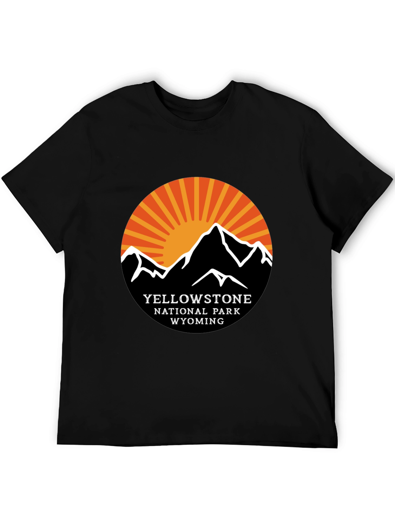 Yellowstone National Park Black T-Shirt
