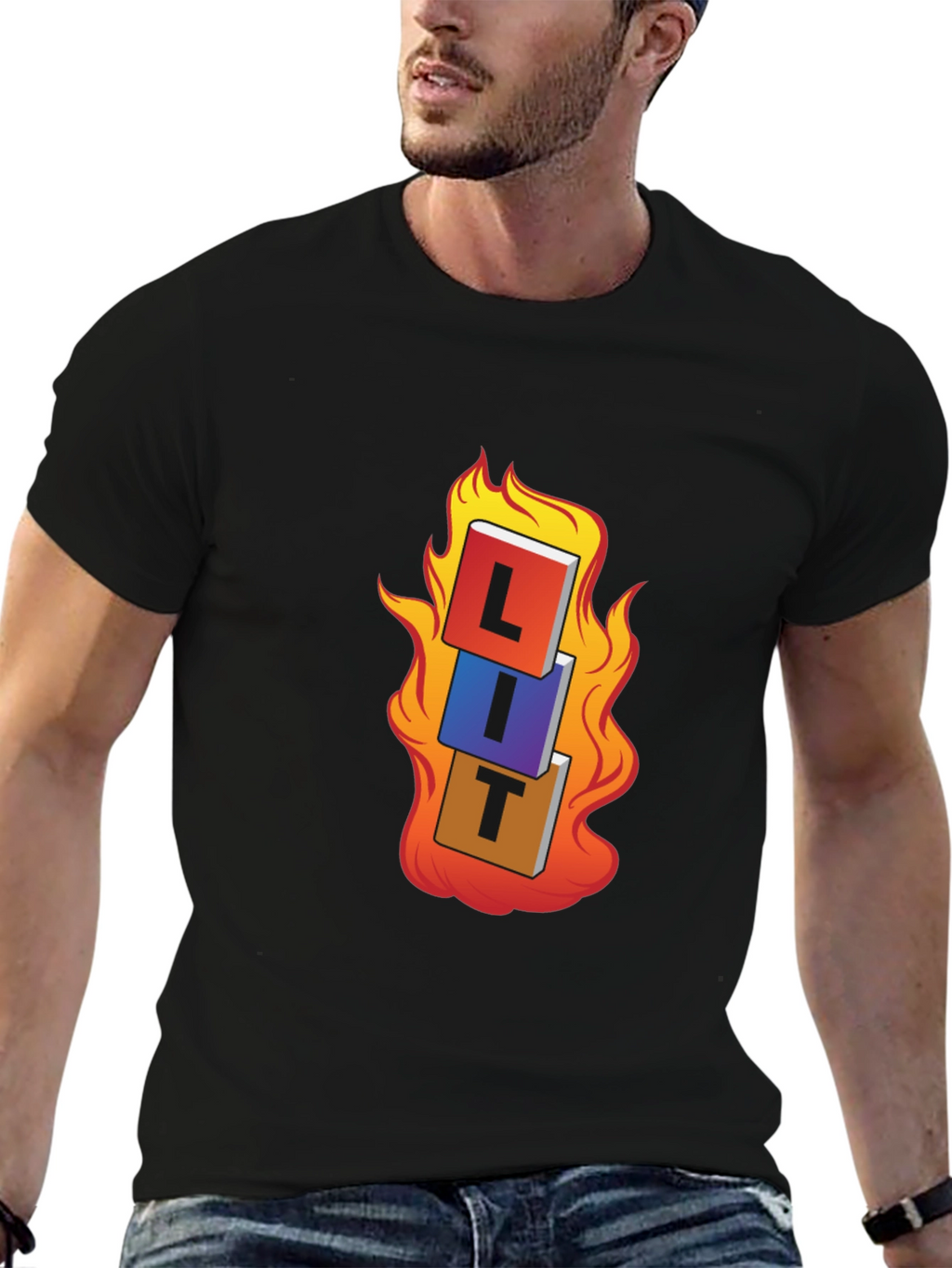 LIT T-Shirt - On Fire Graphic Tee