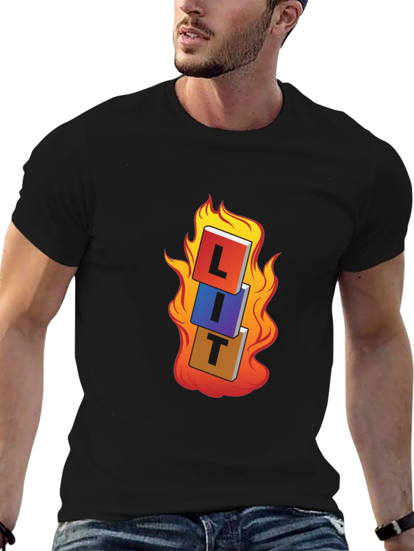 LIT T-Shirt - On Fire Graphic Tee