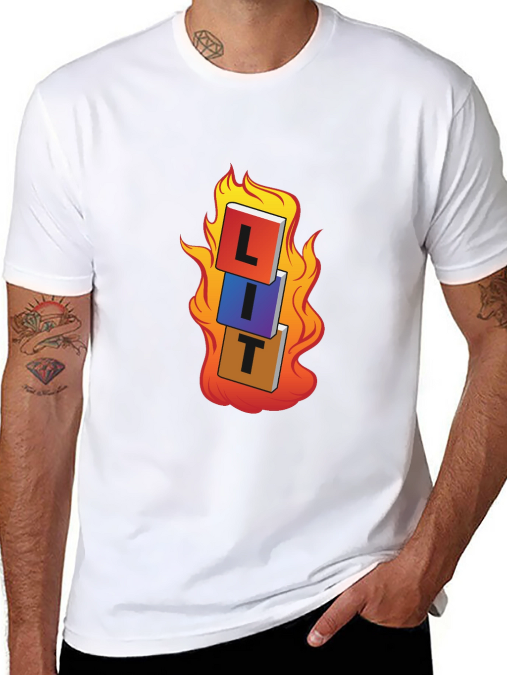 LIT T-Shirt - On Fire Graphic Tee