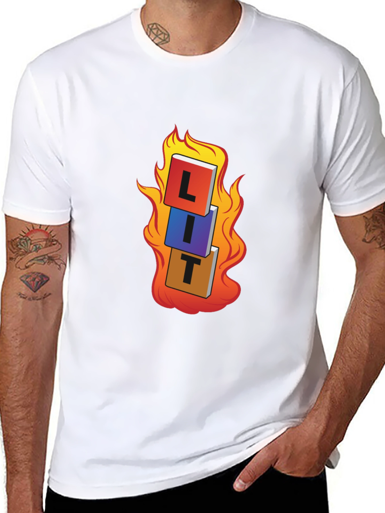 LIT T-Shirt - On Fire Graphic Tee